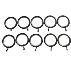 GoodHome Antiki Antique brass effect Curtain ring (Dia)28mm, Pack of 10
