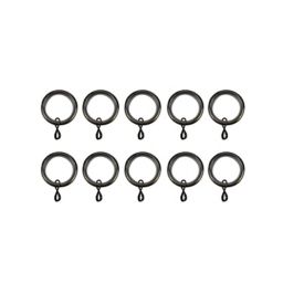 GoodHome Antiki Antique brass effect Gold Curtain ring (Dia)19mm, Pack of 10
