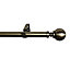 GoodHome Antiki Gold Antique brass effect Extendable Ball Curtain pole Set, (L)2000mm-3300mm (Dia)28mm