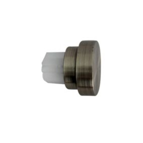 GoodHome Antiki Gold effect Metal Cap Curtain pole finial (Dia)19mm