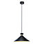 GoodHome Apennin Matt Black Pendant ceiling light, (Dia)350mm