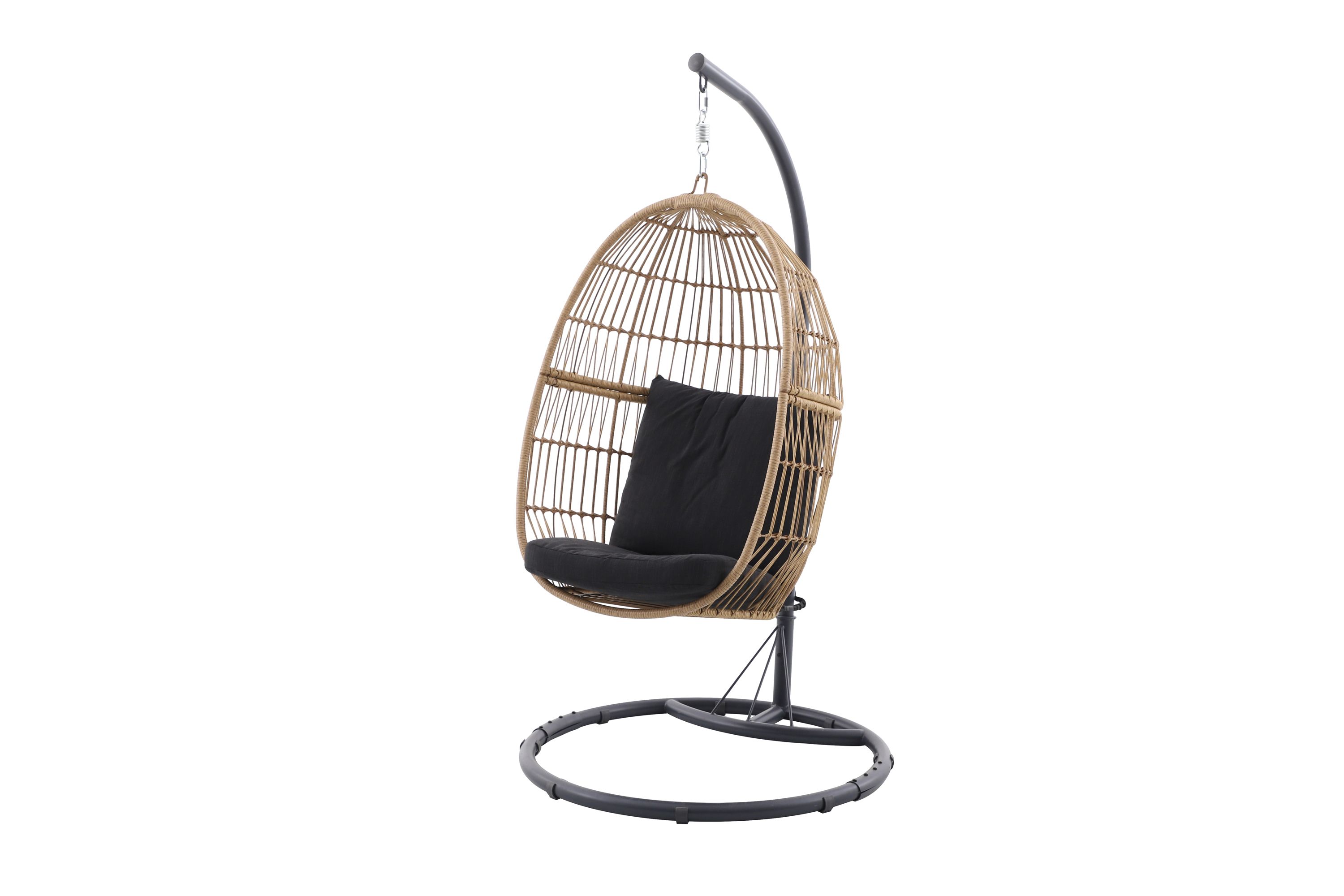 Apolima brown deals metal egg chair