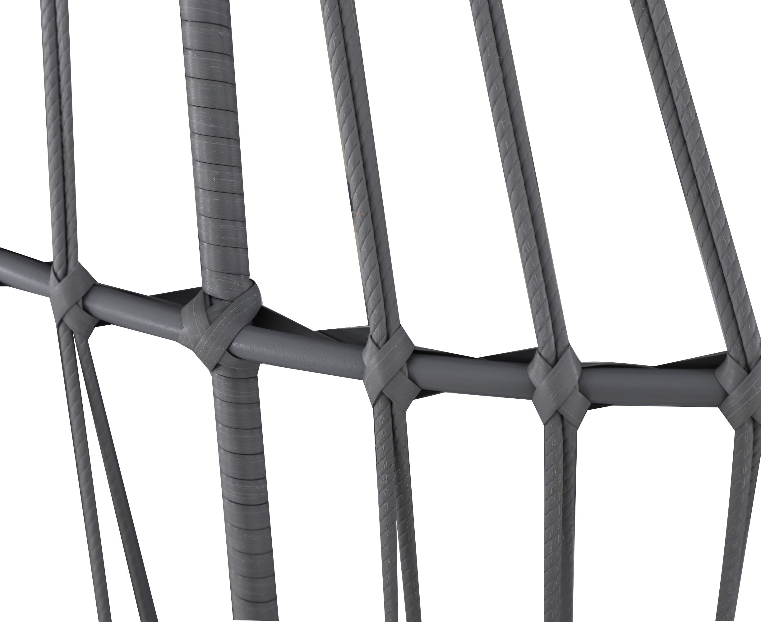 GoodHome Apolima Steel grey Rattan effect Daybed