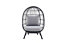 GoodHome Apolima Steel grey Rattan effect Kids Egg chair