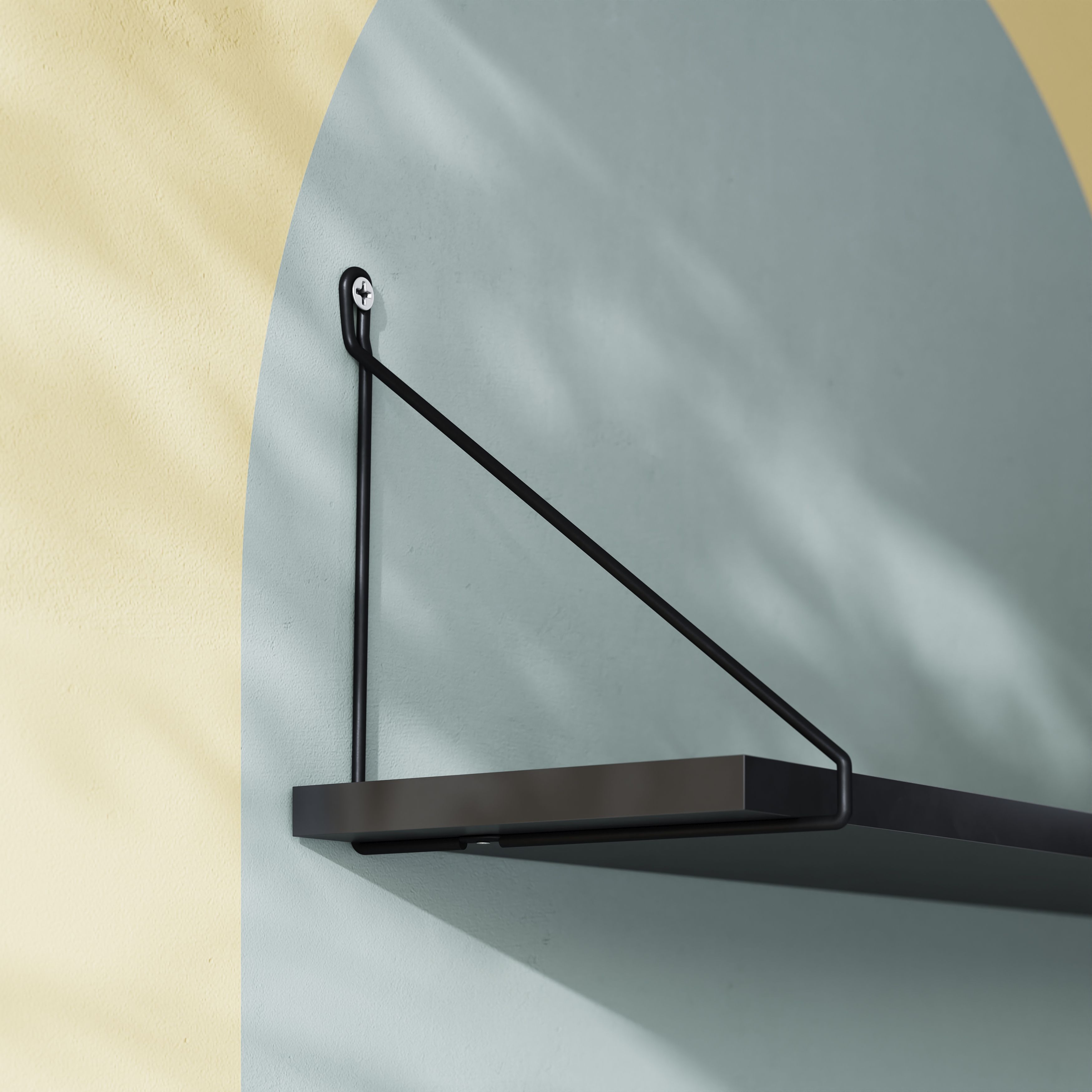 NACH Heavy Duty Cast Iron Shelf Brackets - 2 Pack 10.5" Decorative Industrial Wall Mount Brackets For Floating Shelves