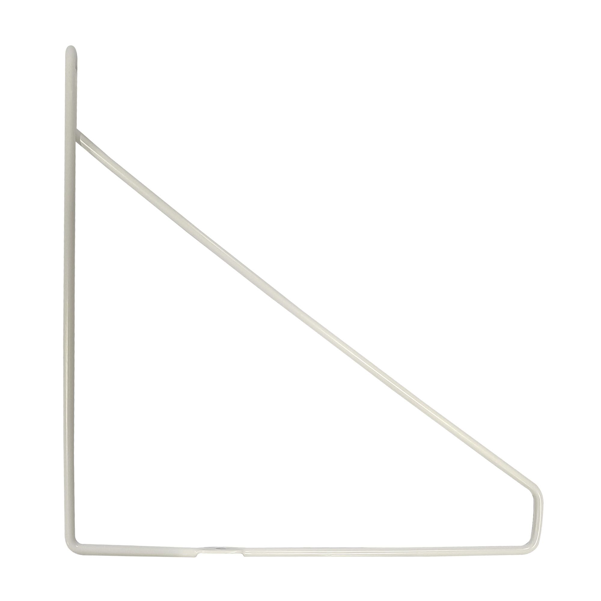 GoodHome Arama White Steel Hairpin Shelving bracket (H)210mm (D)210mm