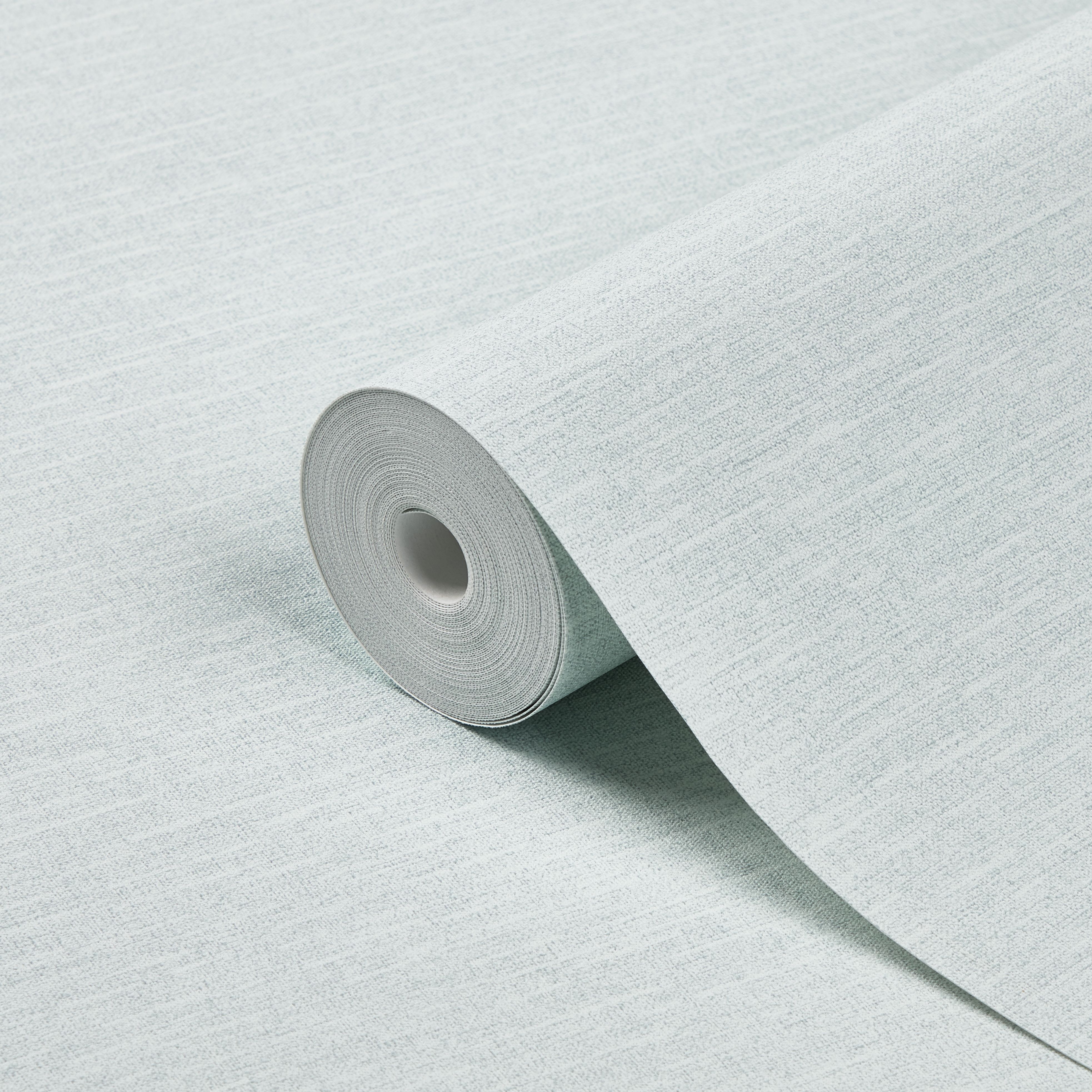 GoodHome Arceau Green Fabric effect Textured Wallpaper DIY at B&Q