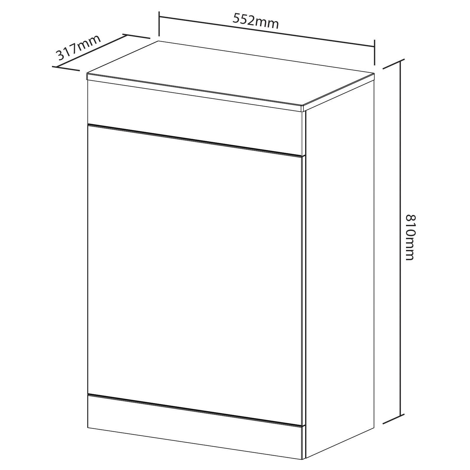 GoodHome Ardenno White Back to wall Toilet & basin kit