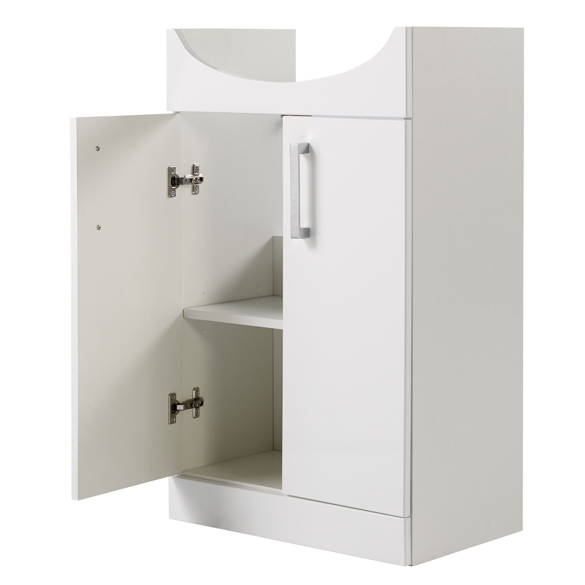 GoodHome Ardenno White Back to wall Toilet & basin kit