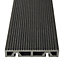 GoodHome Areto Dark grey Composite Deck board (L)2.05m (W)120mm (T)21mm