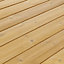 GoodHome Areto Natural Pine Deck board (L)2m (W)118mm (T)21mm