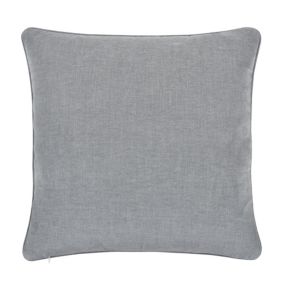 GoodHome Arntzen Grey Plain Indoor Cushion (L)55cm x (W)55cm
