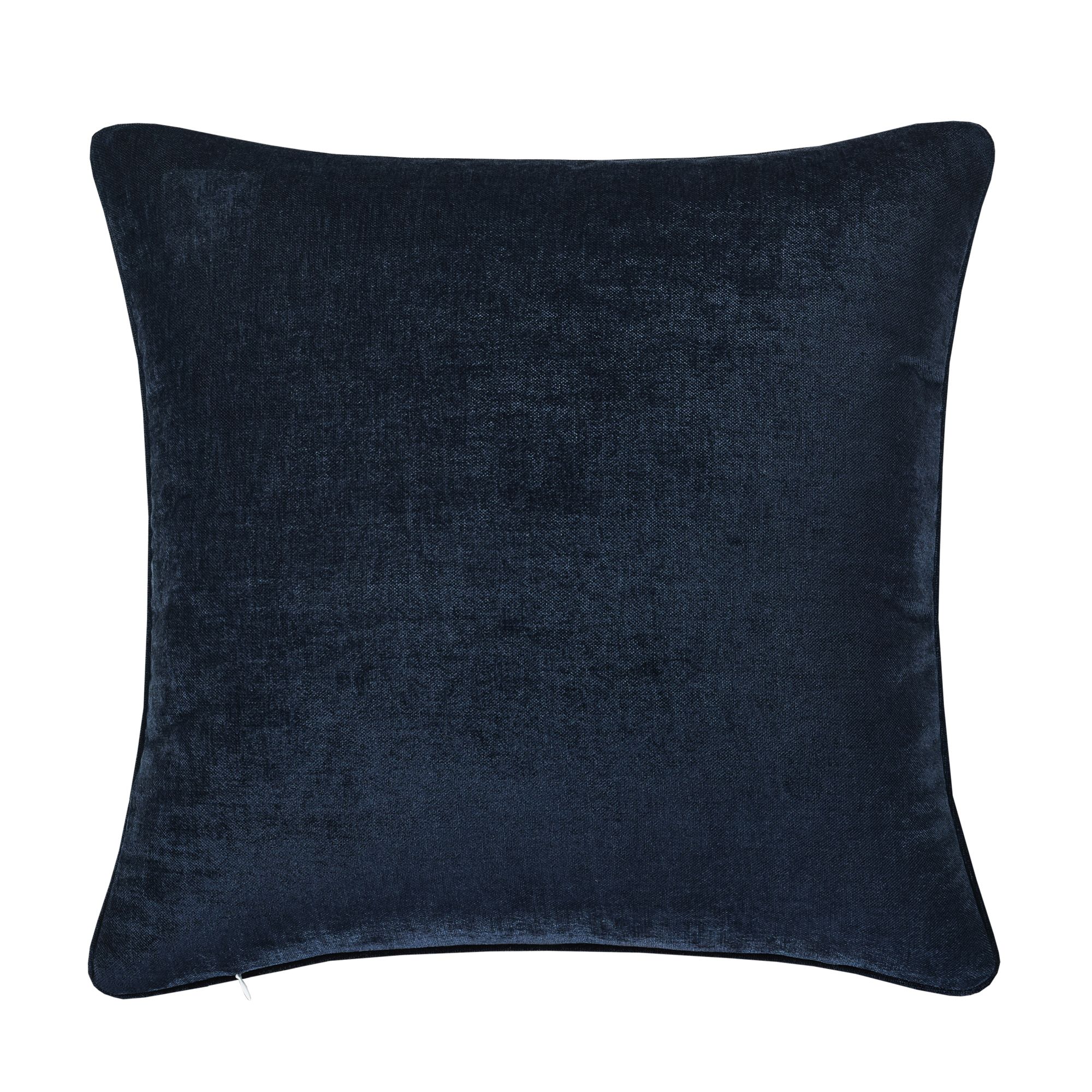 GoodHome Arntzen Navy Plain Indoor Cushion (L)55cm x (W)55cm