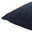 GoodHome Arntzen Navy Plain Indoor Cushion (L)55cm x (W)55cm