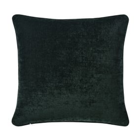 GoodHome Arntzen Plain Dark green Cushion x (W)55cm