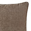 GoodHome Arntzen Taupe Plain Indoor Cushion (L)55cm x (W)55cm