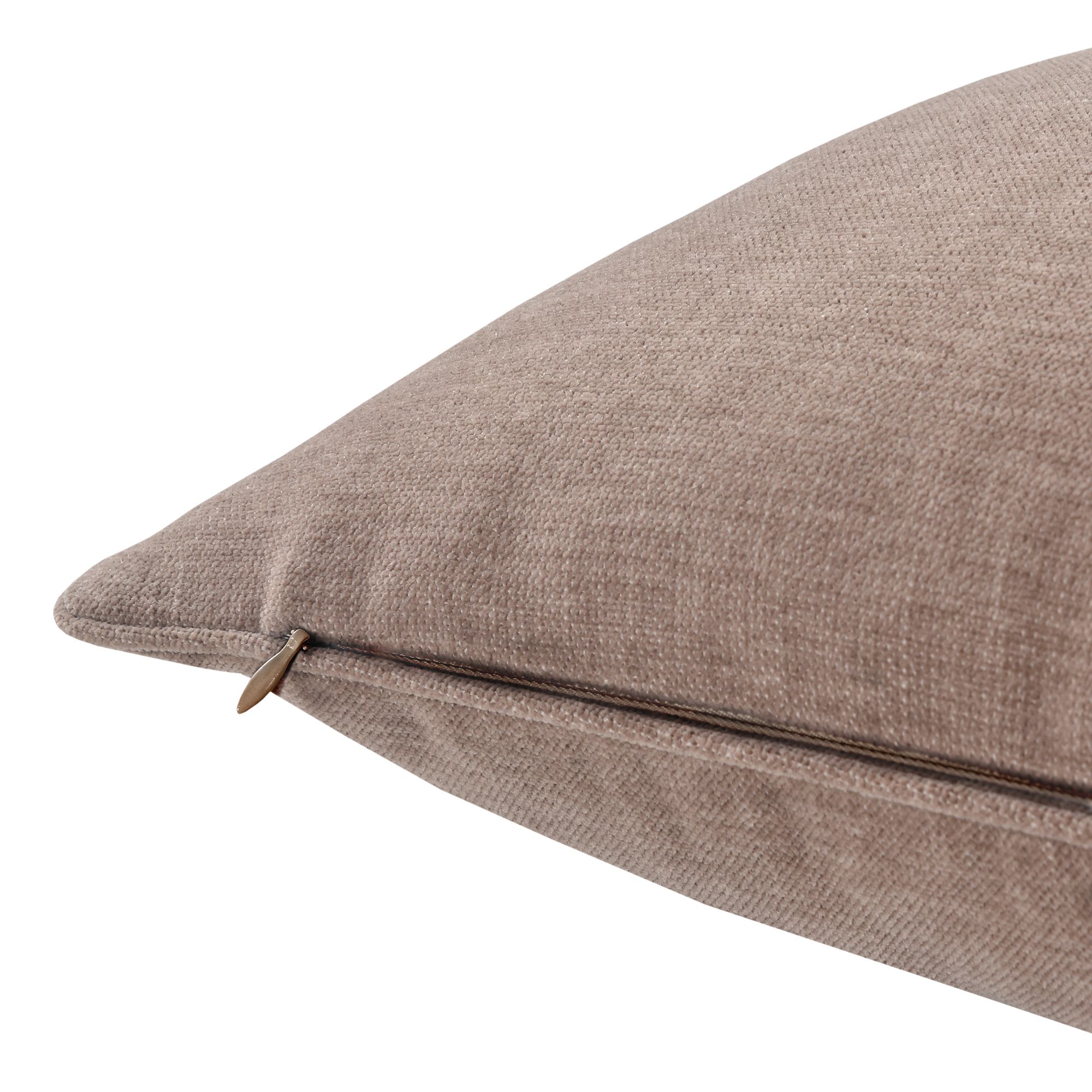 Arntzen Plain Taupe Cushion (L)55cm x (W)55cm - 4