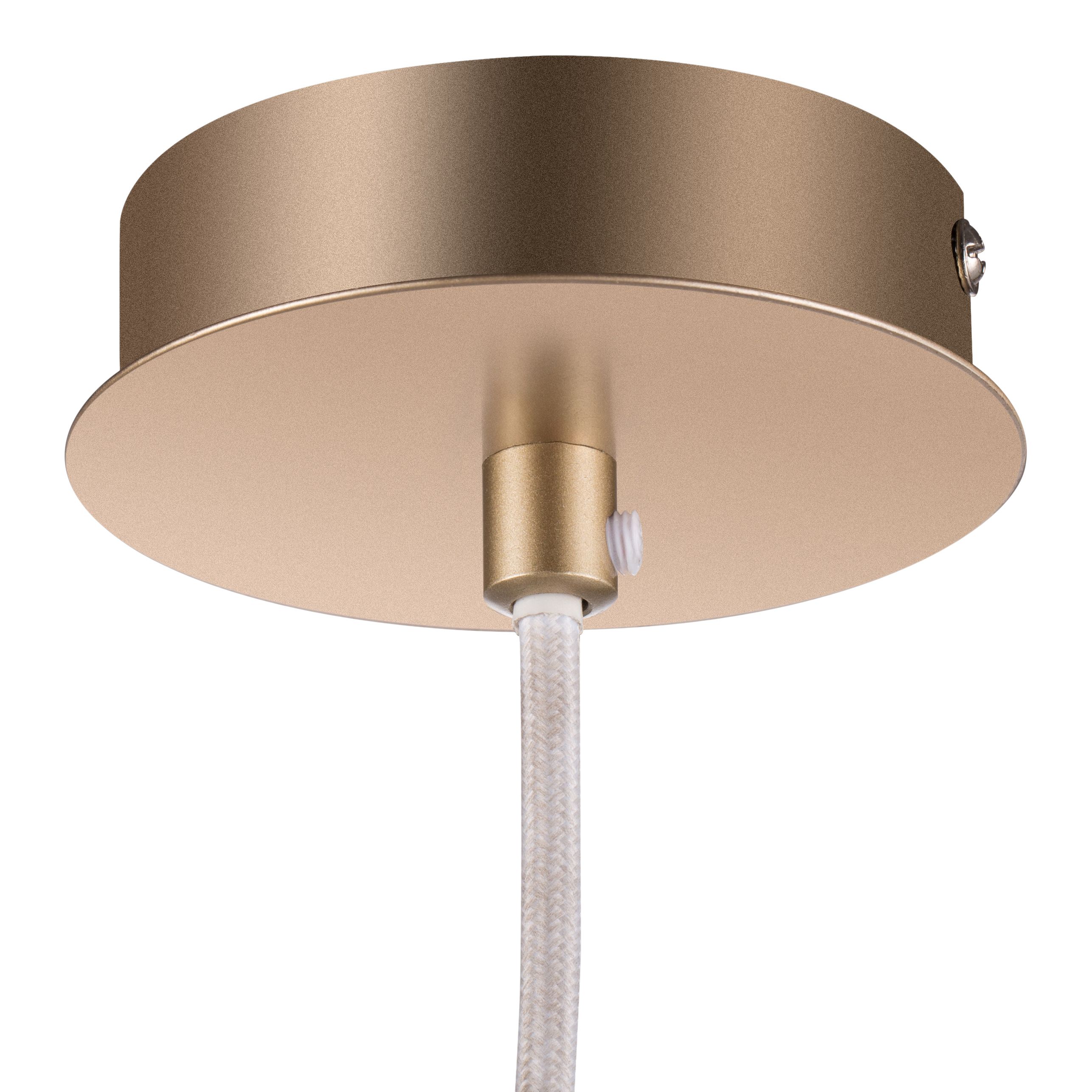 GoodHome Arrioph Cream Gold effect 8 Lamp Pendant ceiling light, (Dia)800mm