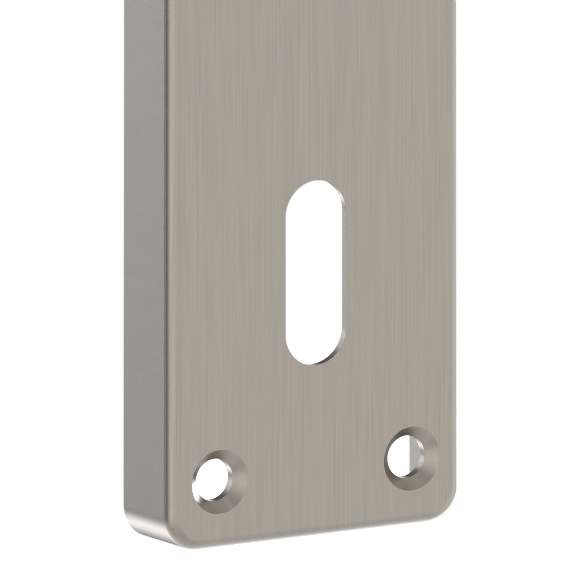 GoodHome Arsk Brushed Grey Nickel effect Aluminium alloy & steel Straight Door handle (L)101.5mm (D)43.5mm