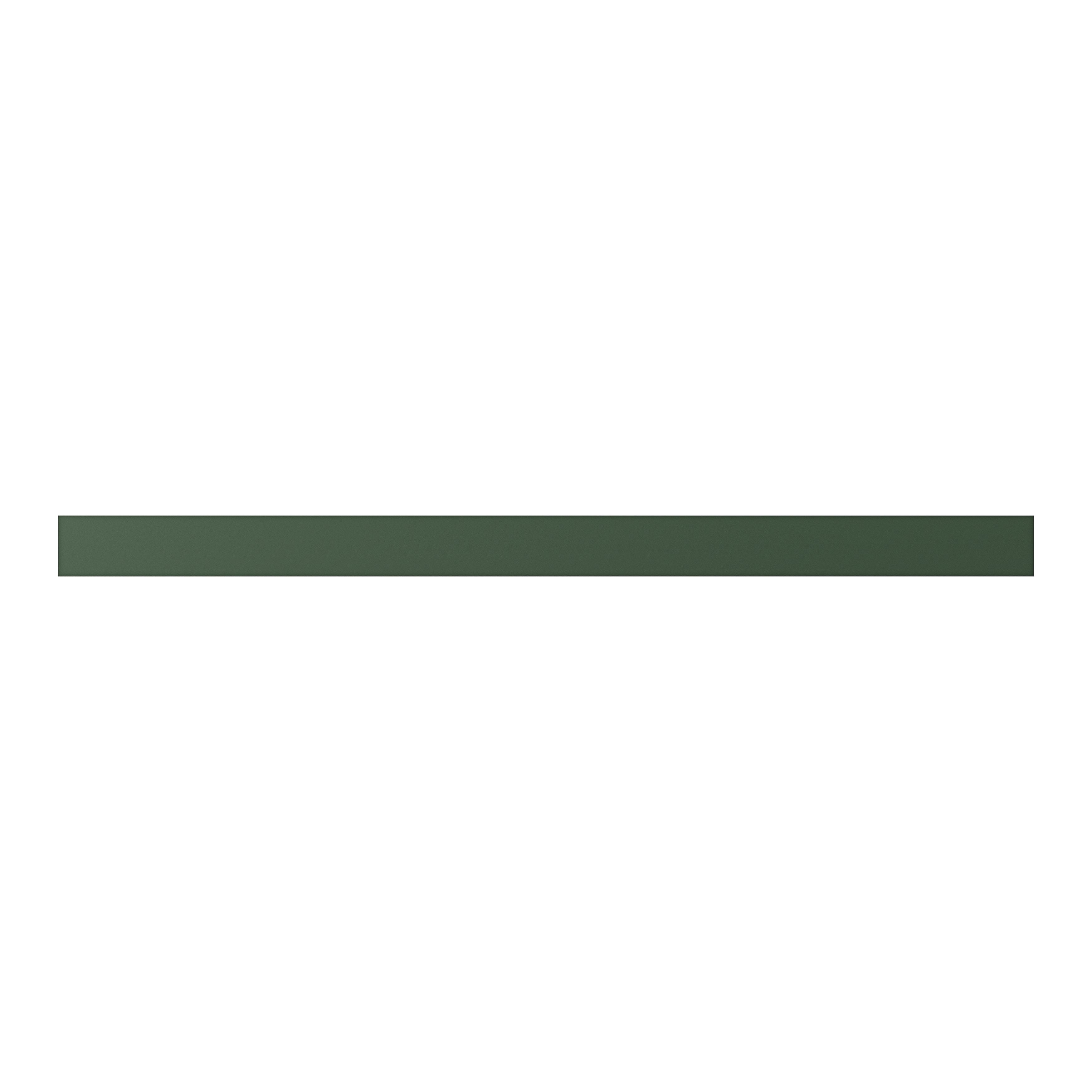 GoodHome Artemisia Dark Green Square edge Plinth, (L)2400mm