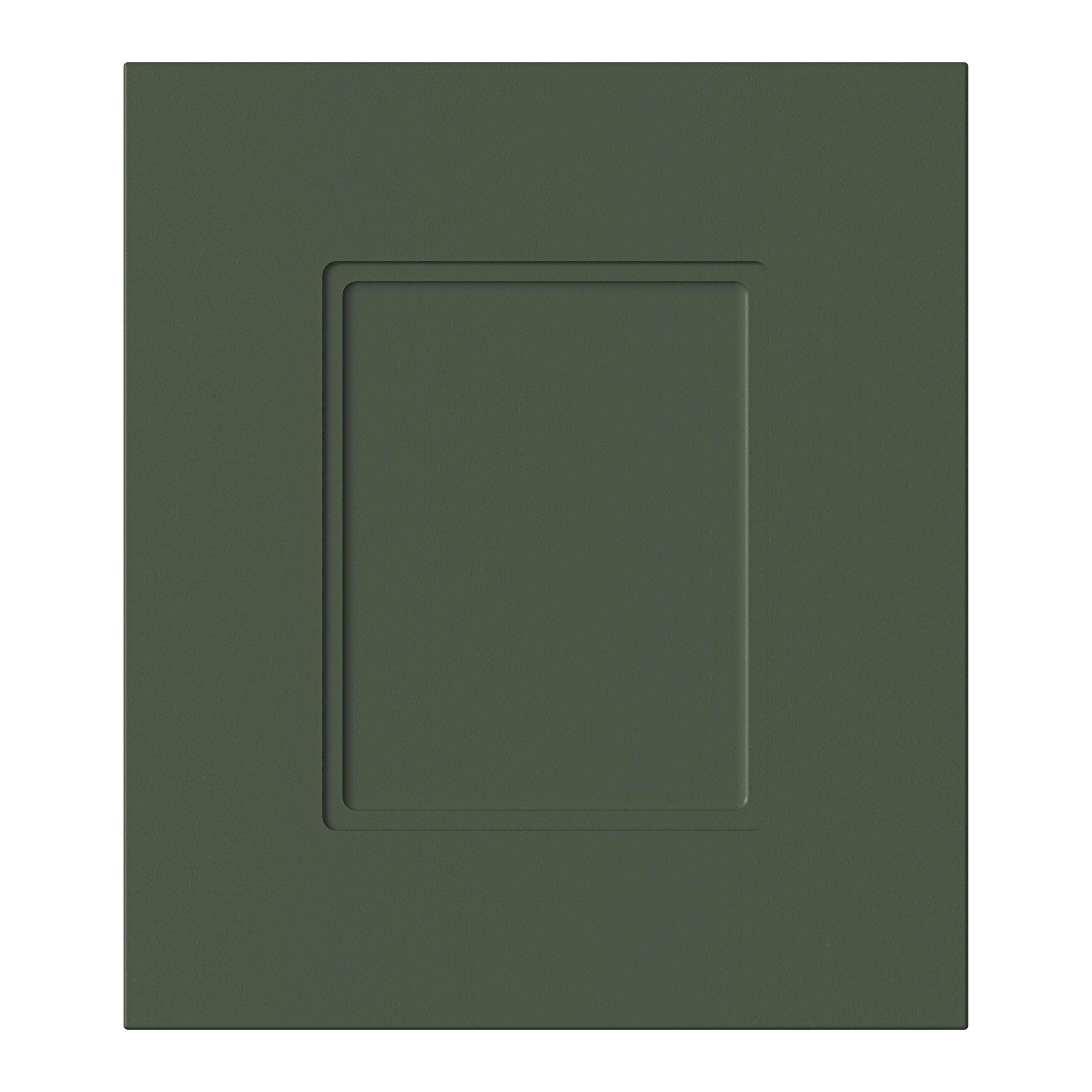 GoodHome Artemisia Innovo handleless matt dark green shaker Drawerline Drawer front, (W)300mm (H)340mm (T)18mm