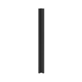 GoodHome Artemisia Innovo handleless matt graphite classic shaker Matt graphite Standard Corner post, (W)34mm