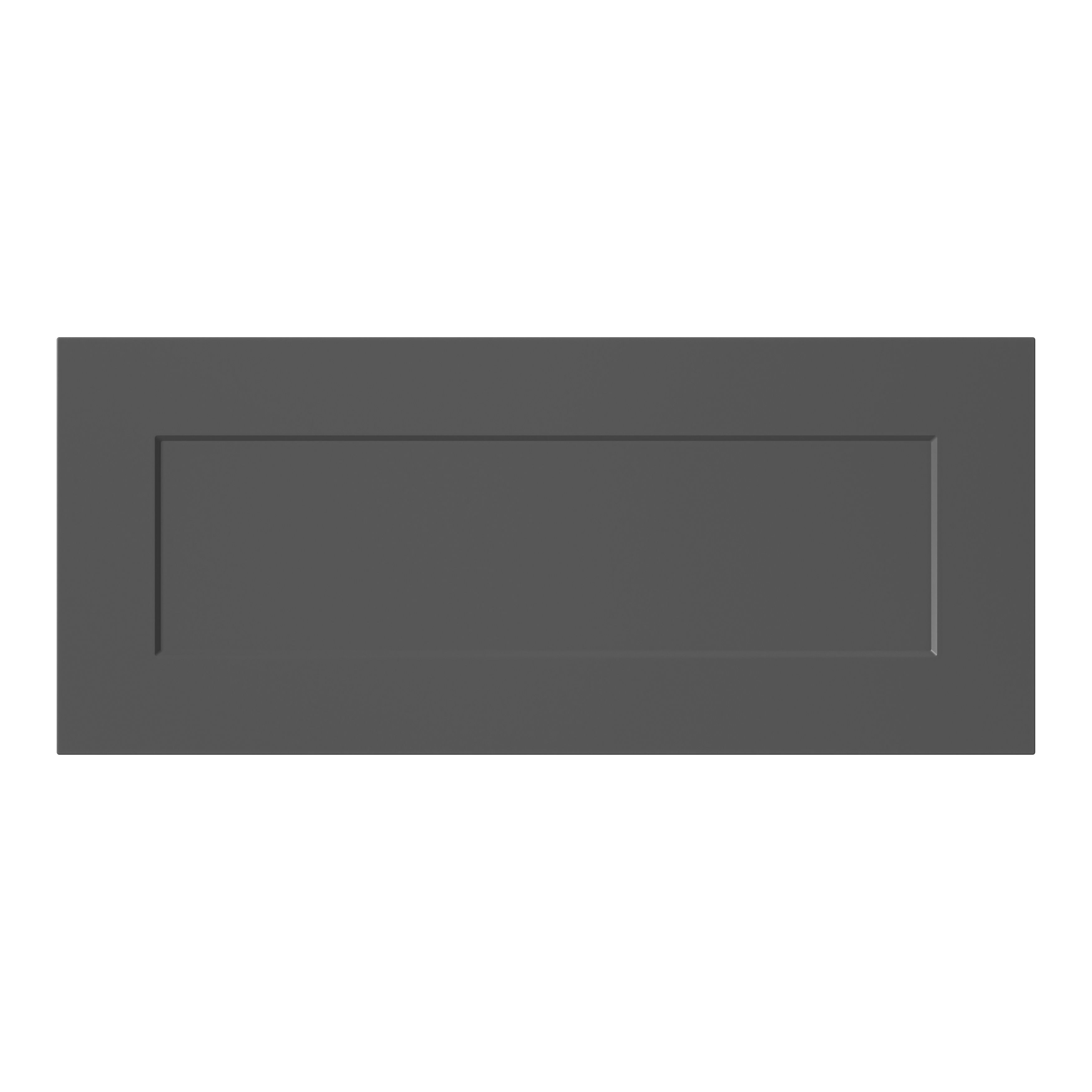 GoodHome Artemisia Innovo handleless Matt graphite Shaker 2 drawer front, bridging door & bi-fold door 800mm