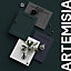 GoodHome Artemisia Innovo handleless matt graphite shaker Standard Corner post, (W)48mm (H)340mm