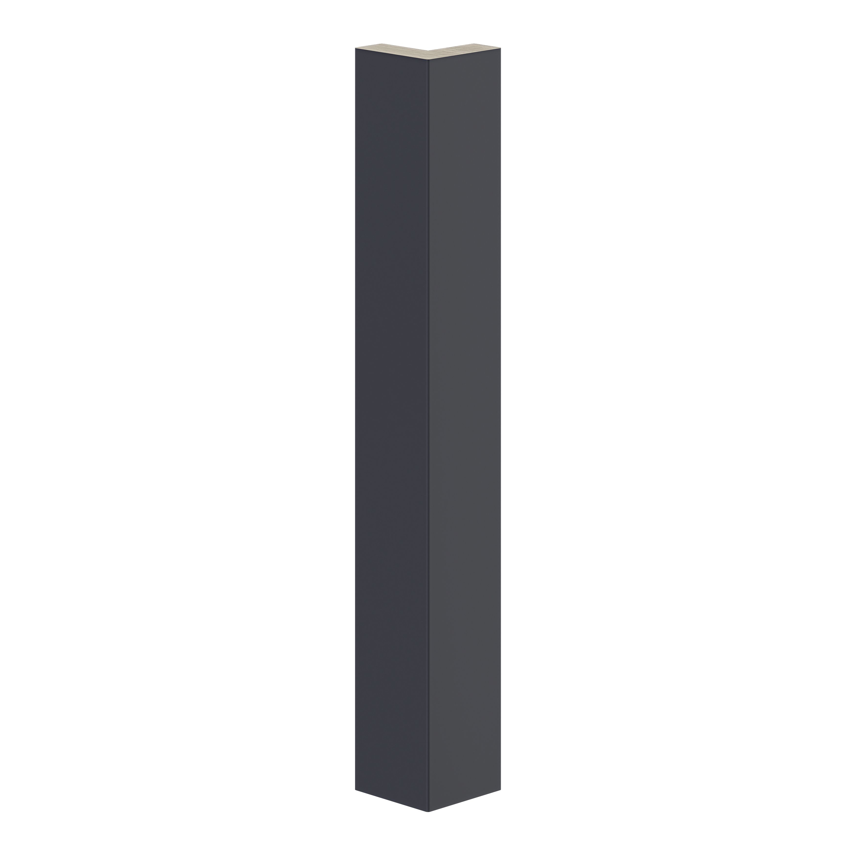 GoodHome Artemisia Innovo handleless matt midnight blue shaker Matt midnight blue Standard Corner post, (W)48mm (L)340mm