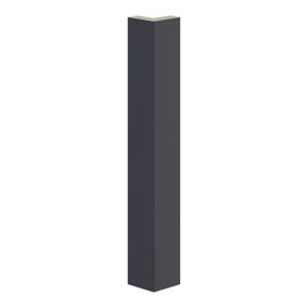 GoodHome Artemisia Innovo handleless matt midnight blue shaker Matt midnight blue Standard Corner post, (W)48mm (L)340mm