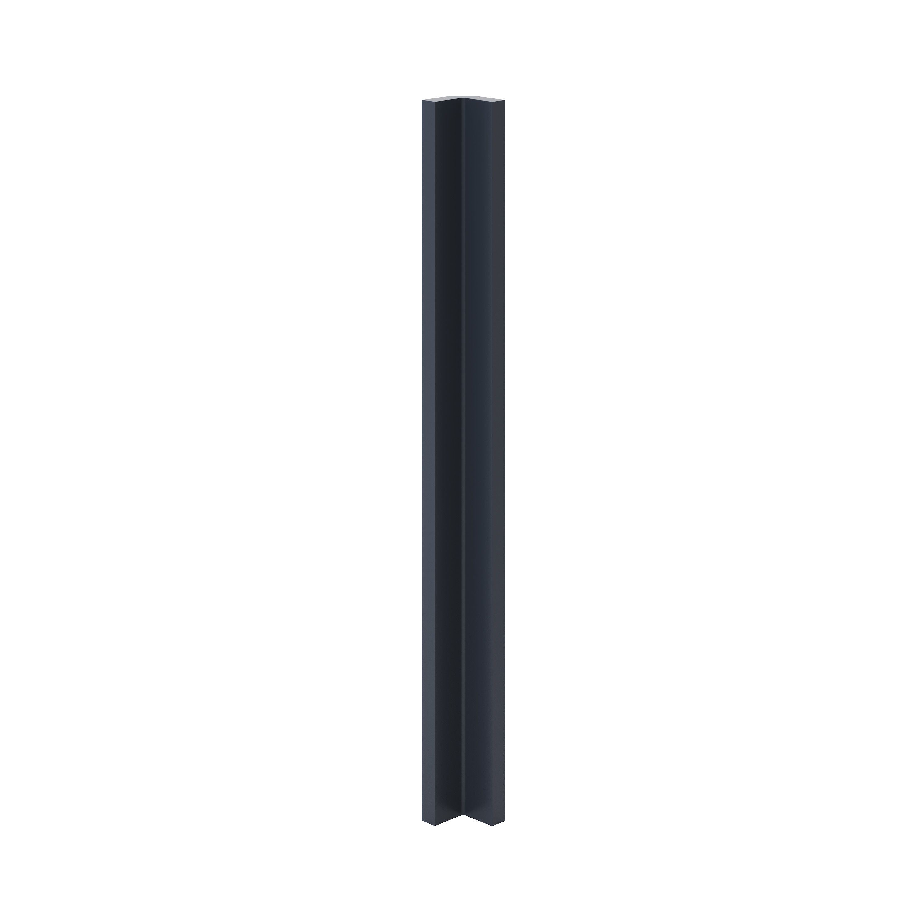 GoodHome Artemisia Innovo handleless matt midnight blue slab Matt midnight blue Standard Corner post, (W)34mm (L)715mm