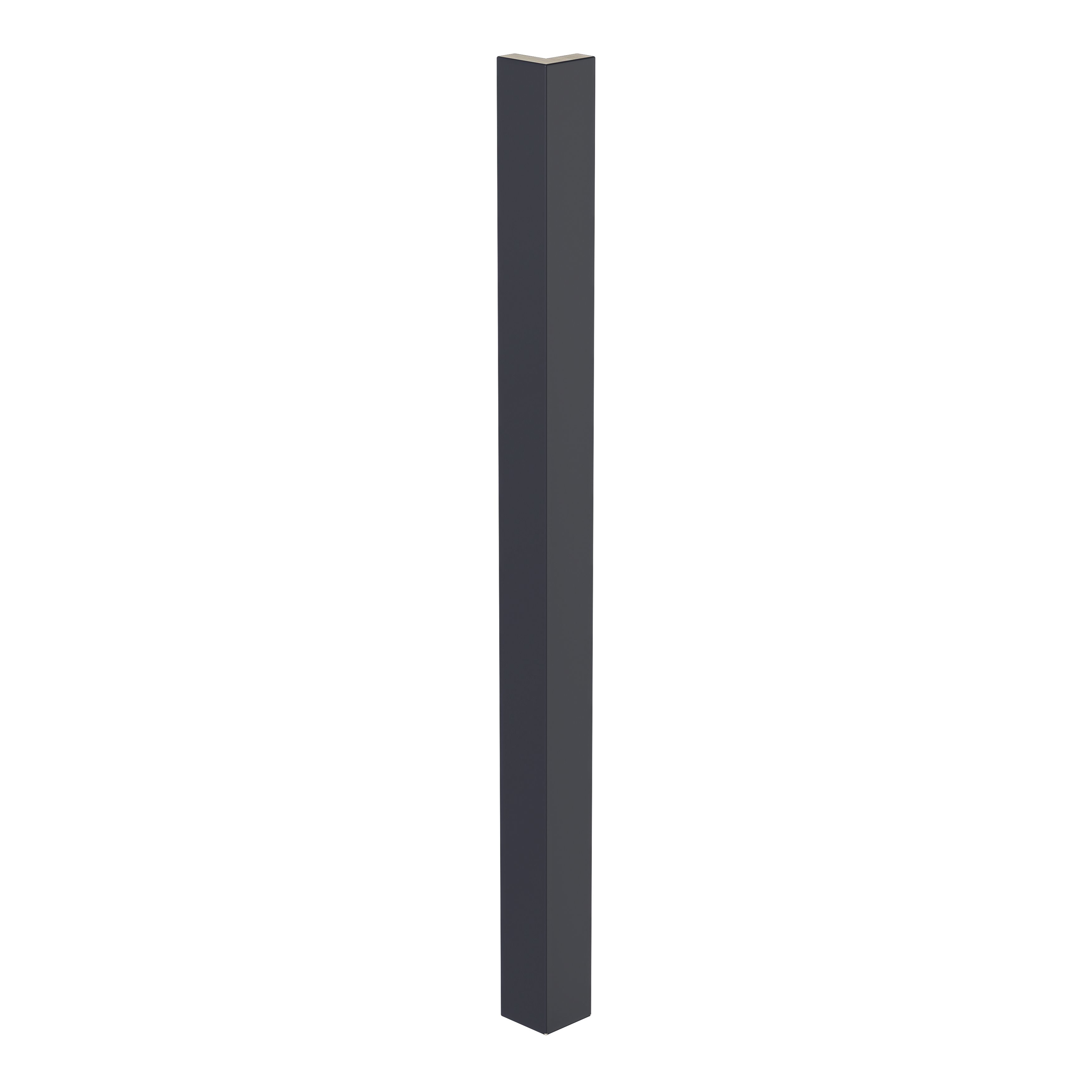 GoodHome Artemisia Innovo handleless Matt midnight blue Standard Corner post, (W)48mm (L)715mm