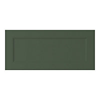 GoodHome Artemisia Matt dark green Drawer front, bridging door & bi fold door, (W)800mm (H)356mm (T)18mm