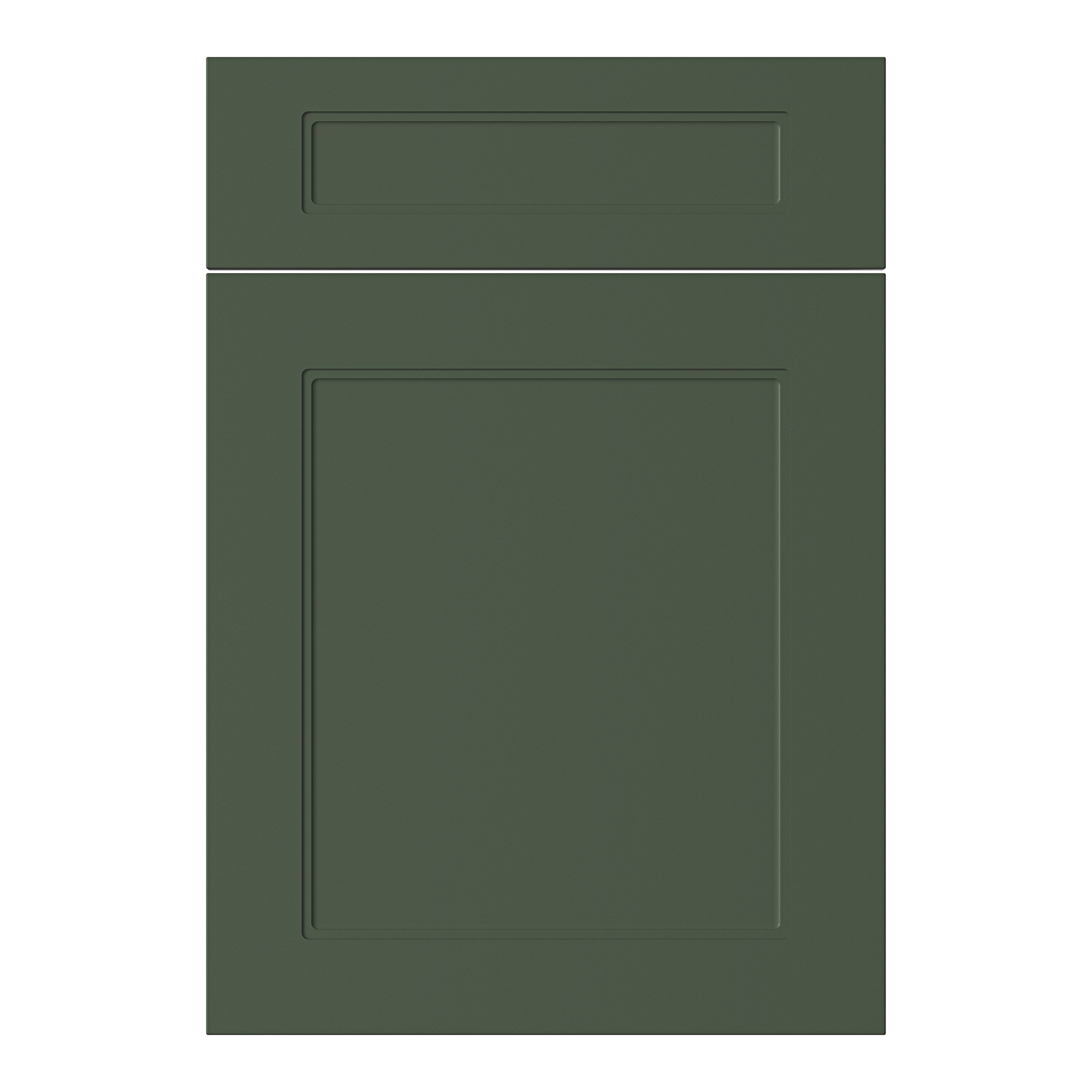 GoodHome Artemisia Matt dark green Drawerline door & drawer front, (W)500mm (H)715mm (T)18mm