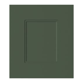 GoodHome Artemisia Matt dark green Innovo handleless matt dark green shaker Drawer front (W)300mm