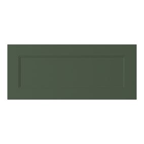 GoodHome Artemisia Matt dark green Innovo handleless matt dark green shaker Drawer front (W)800mm