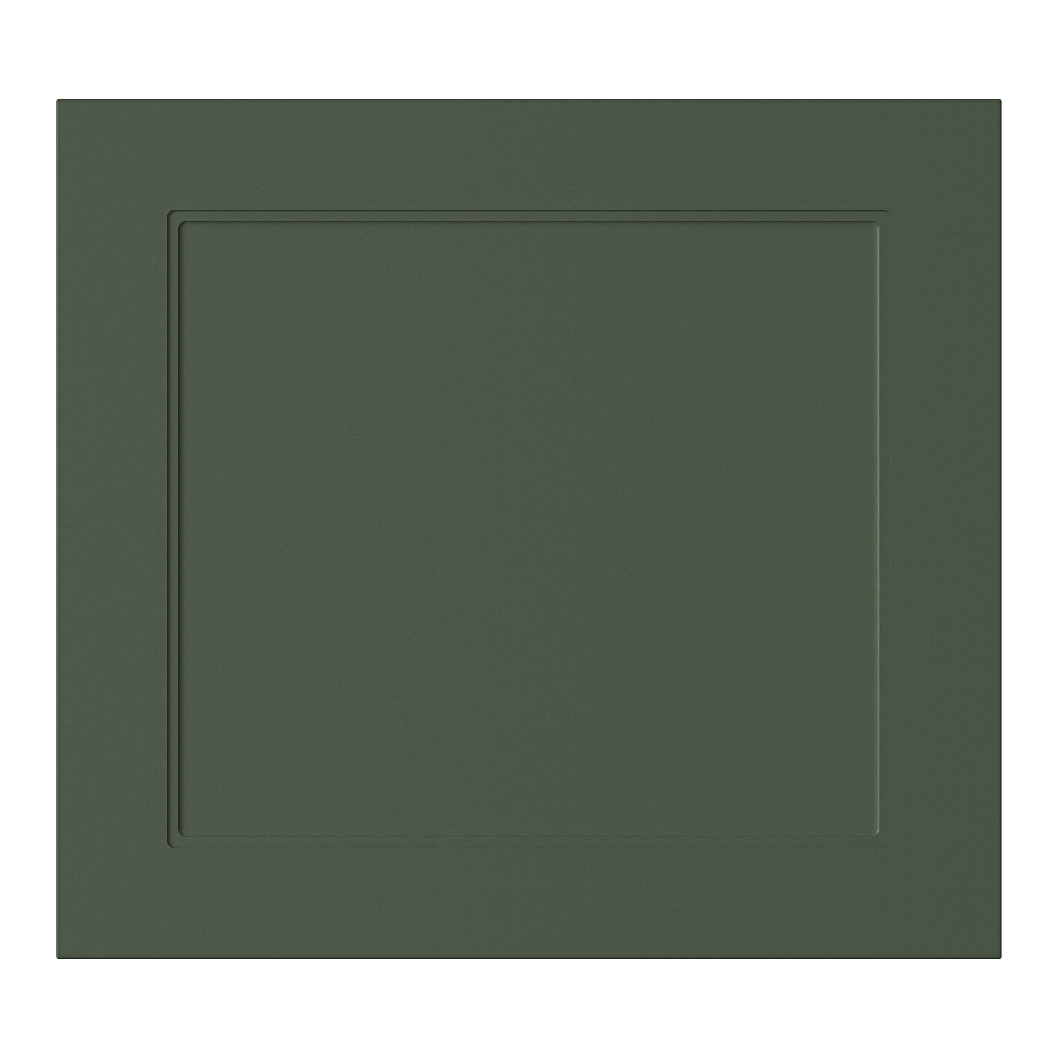 GoodHome Artemisia Matt dark green Shaker Appliance Cabinet door (W)600mm (H)543mm (T)18mm