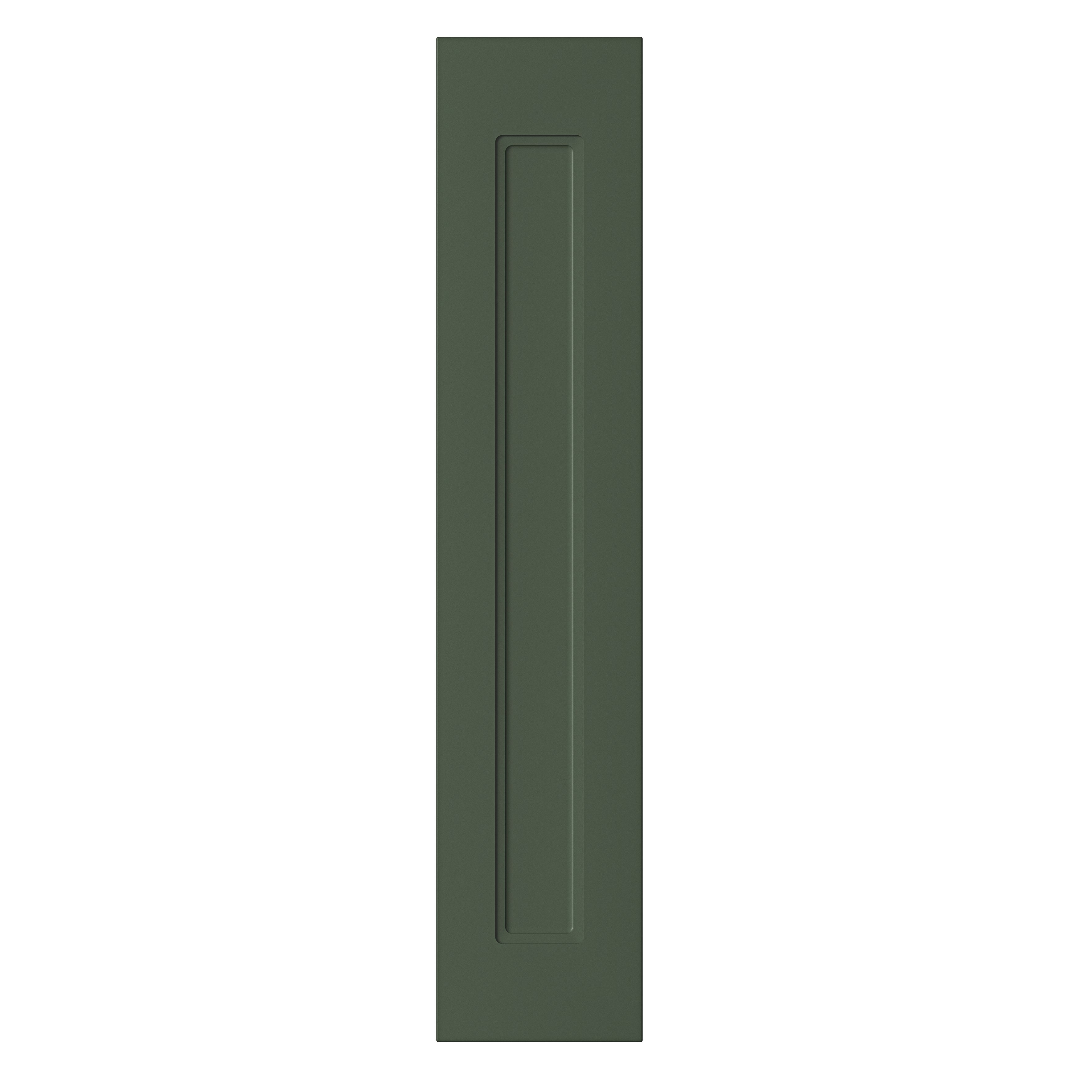 GoodHome Artemisia Matt dark green Shaker Highline Cabinet door (W)150mm (H)715mm (T)18mm
