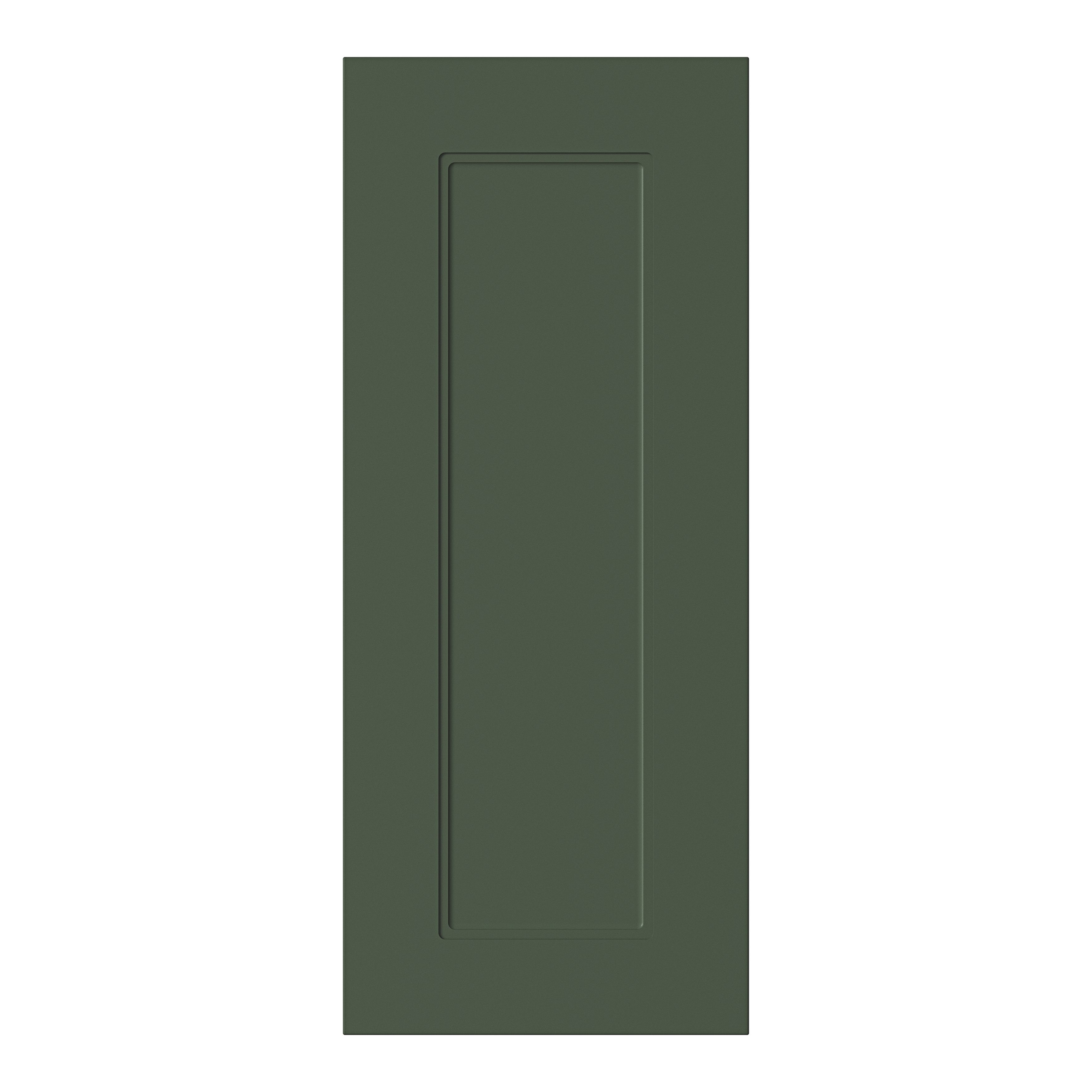GoodHome Artemisia Matt dark green Shaker Highline Cabinet door (W)300mm (H)715mm (T)18mm