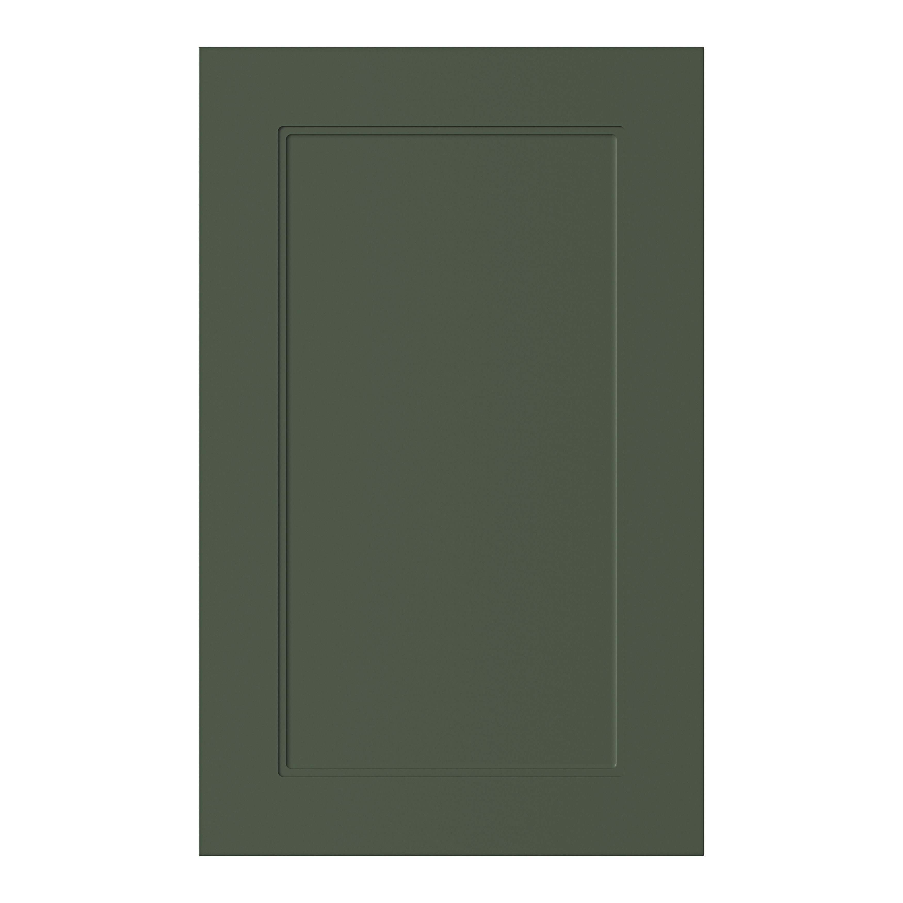 GoodHome Artemisia Matt dark green Shaker Highline Cabinet door (W)450mm (H)715mm (T)18mm