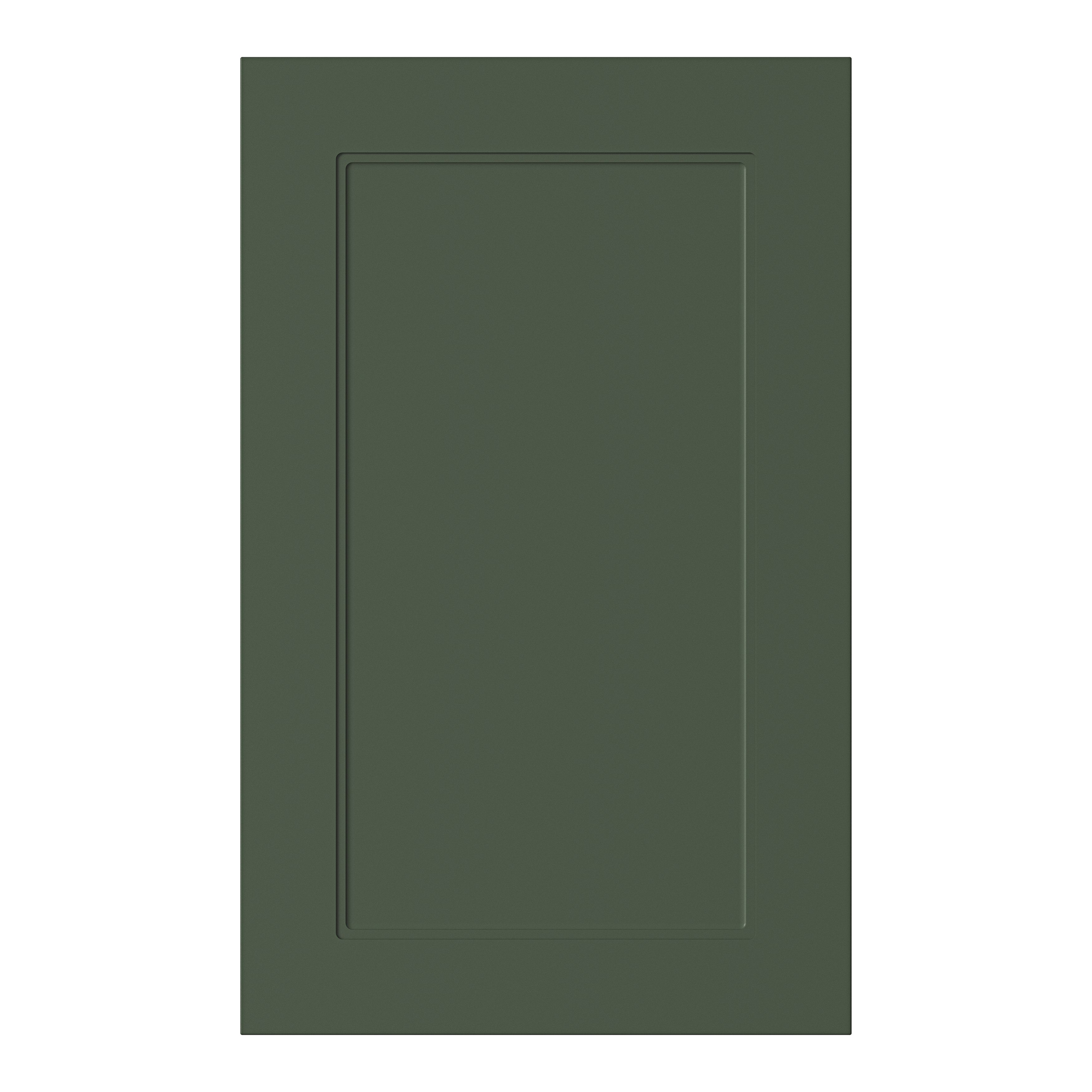 GoodHome Artemisia Matt dark green shaker Highline Cabinet door (W)450mm (H)715mm (T)18mm