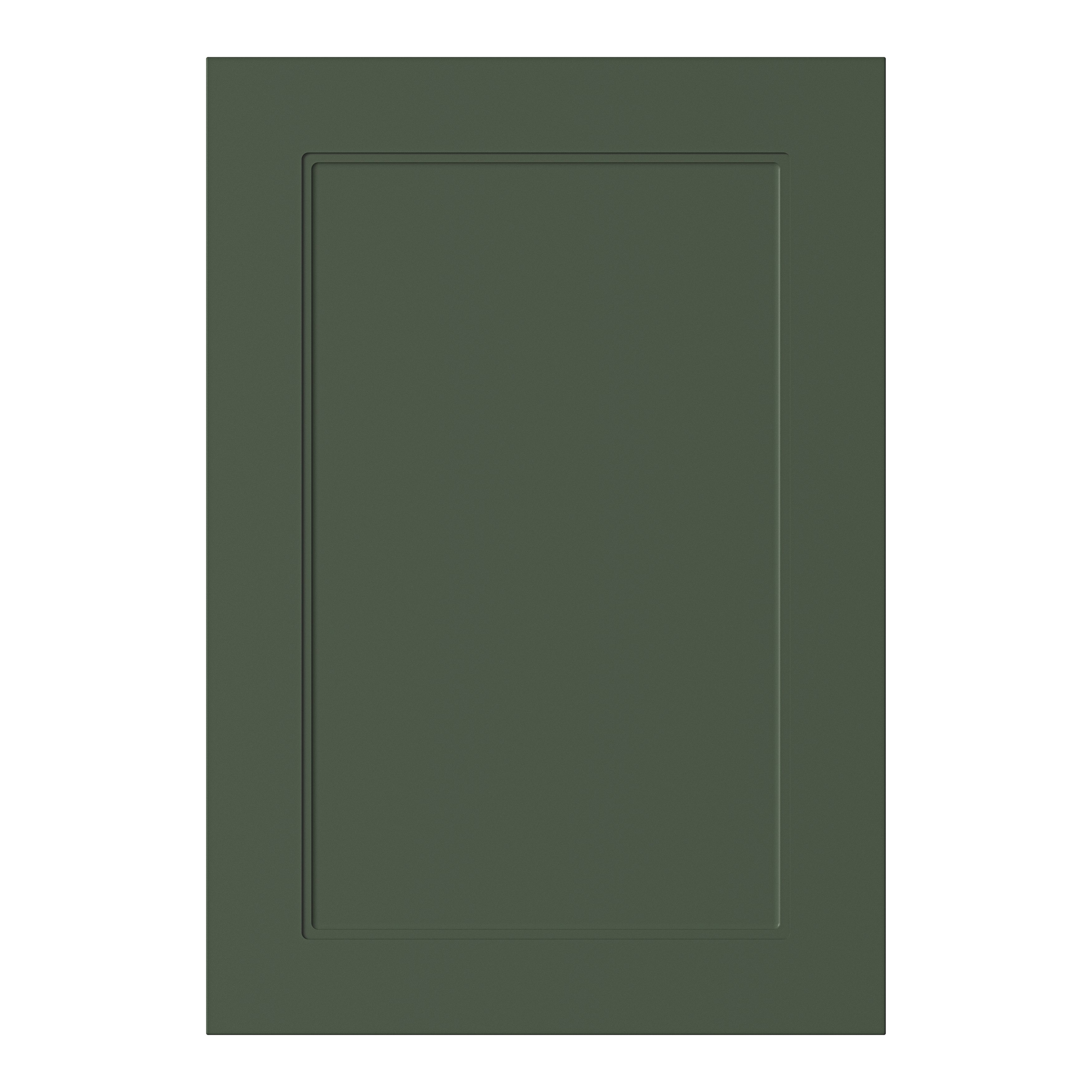 GoodHome Artemisia Matt dark green Shaker Highline Cabinet door (W)500mm (H)715mm (T)18mm