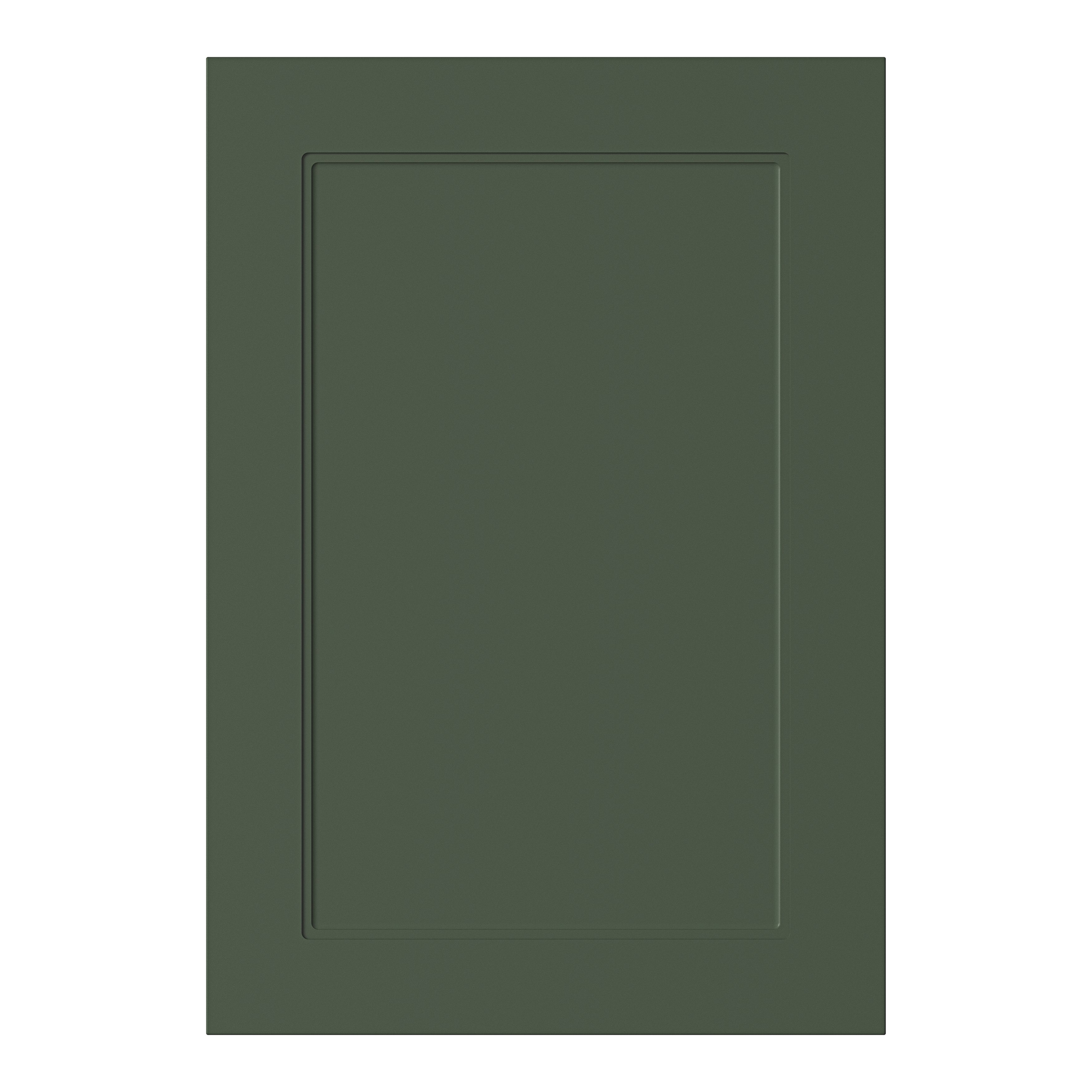 GoodHome Artemisia Matt dark green shaker Highline Cabinet door (W)500mm (H)715mm (T)18mm