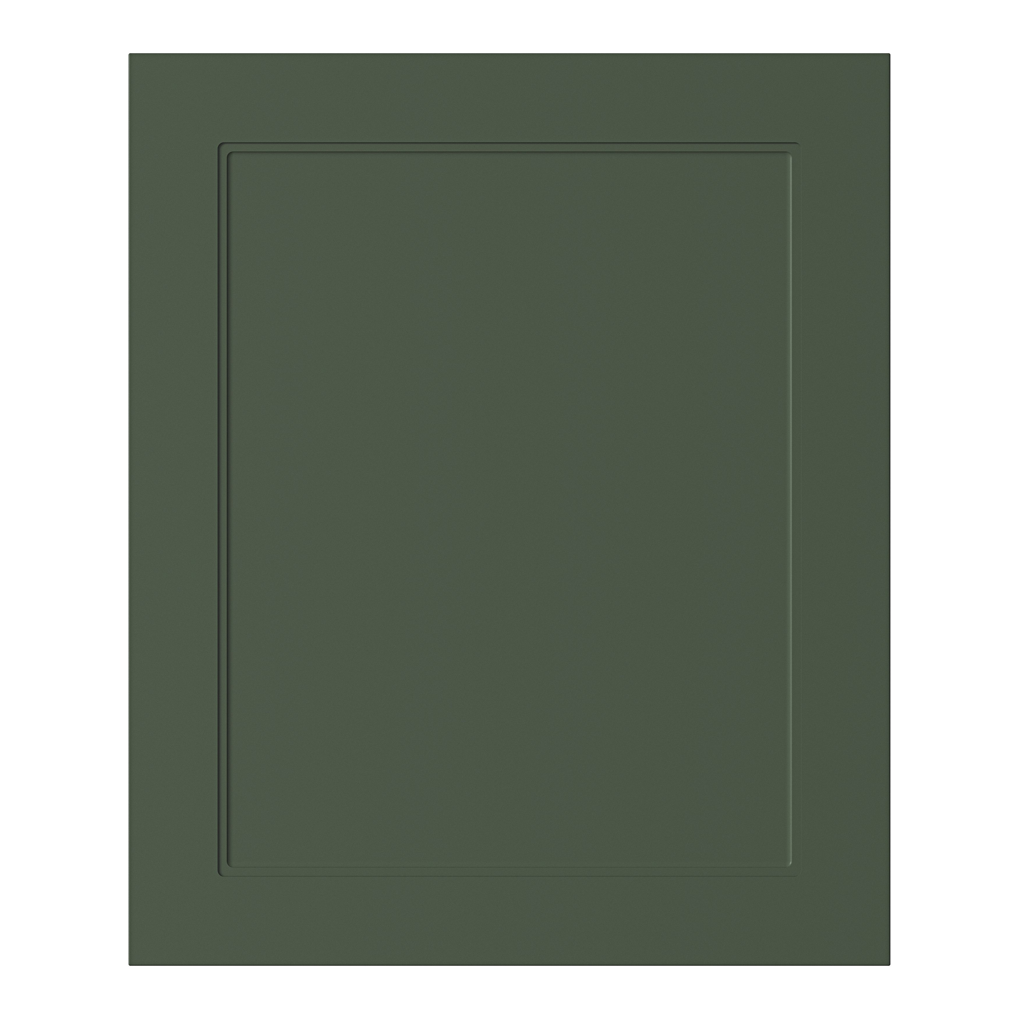 GoodHome Artemisia Matt dark green shaker Highline Cabinet door (W)600mm (H)715mm (T)18mm