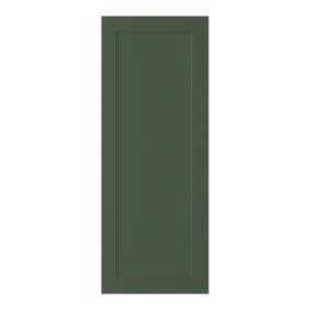 GoodHome Artemisia Matt dark green shaker Matt dark green Shaker 70:30 Larder Cabinet door (W)500mm (H)1287mm (T)18mm