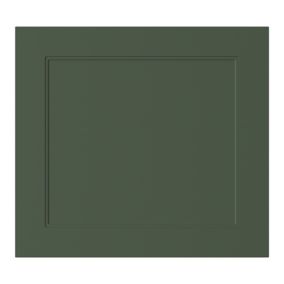 GoodHome Artemisia Matt dark green shaker Matt dark green Shaker Appliance Cabinet door (W)600mm (H)543mm (T)18mm