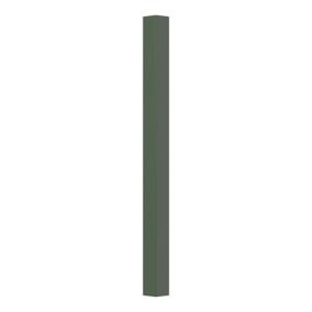 GoodHome Artemisia Matt dark green shaker Matt dark green Standard Corner post, (W)48mm (L)715mm