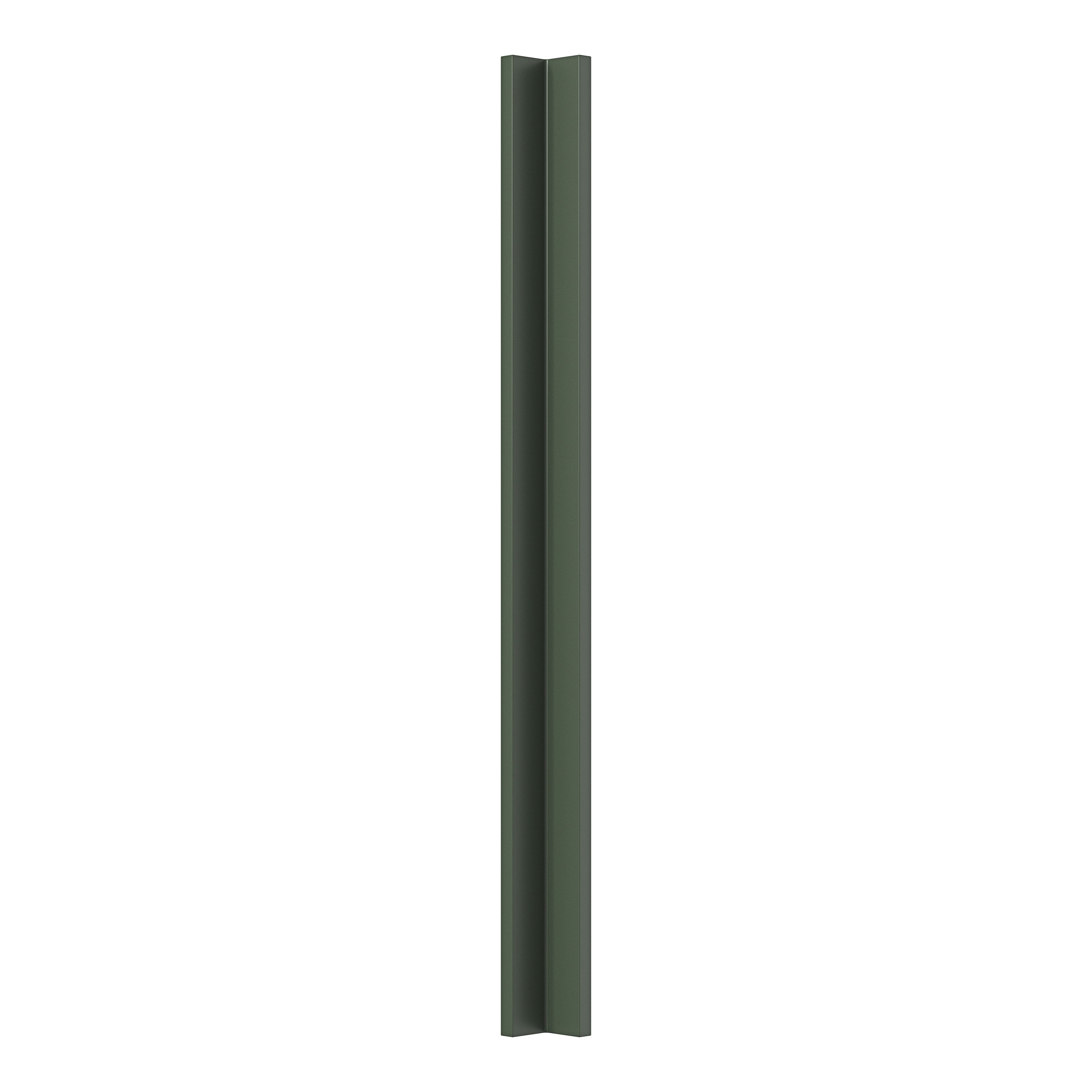 GoodHome Artemisia Matt dark green shaker Matt dark green Tall Wall corner post, (W)59mm (L)895mm