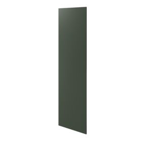 GoodHome Artemisia Matt dark green shaker Tall Appliance & larder Clad on end panel (H)2400mm (W)640mm