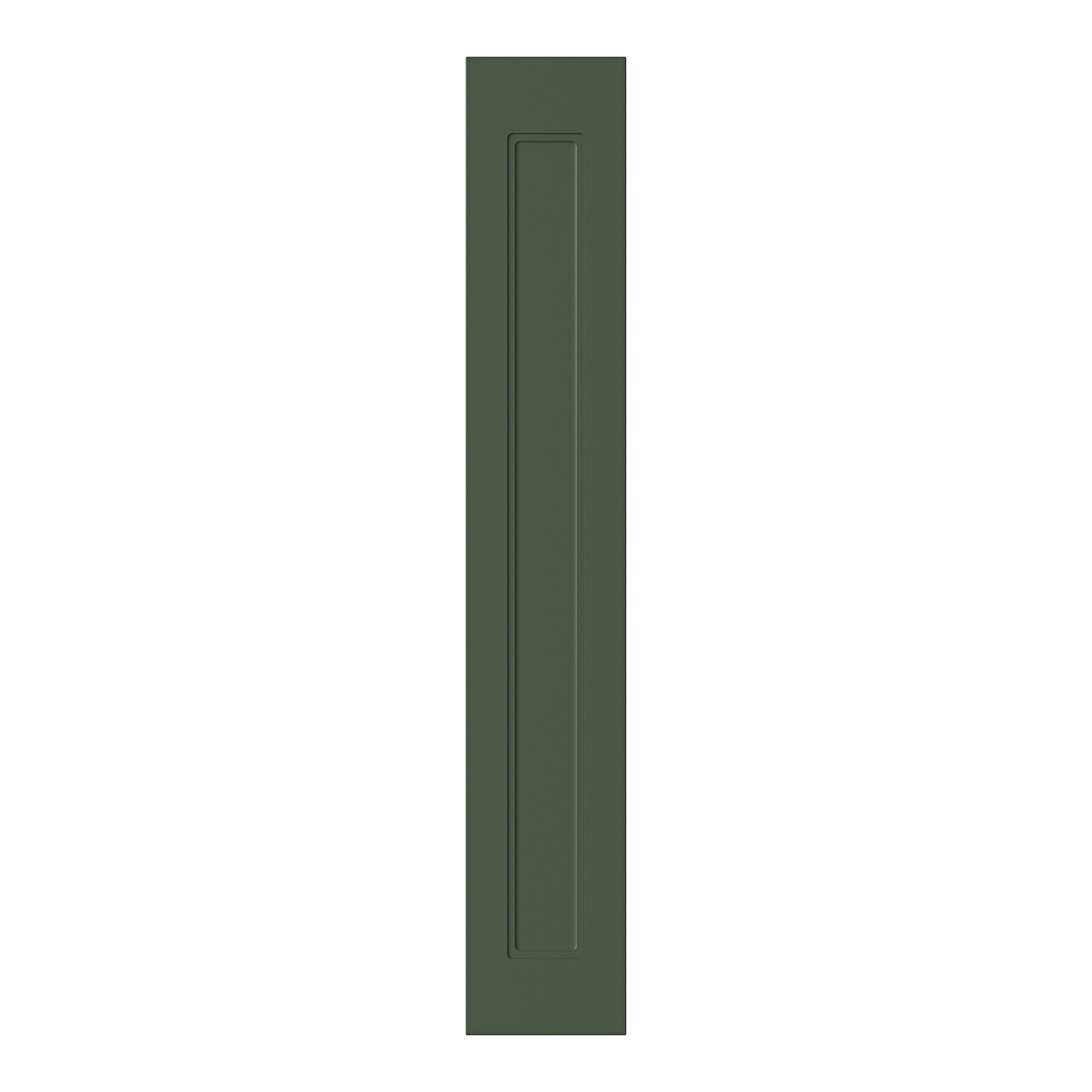 GoodHome Artemisia Matt dark green Shaker Tall wall Cabinet door (W)150mm (H)895mm (T)18mm